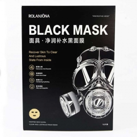 black facial mask